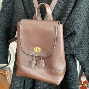 Vintage Brown Coach Backpack